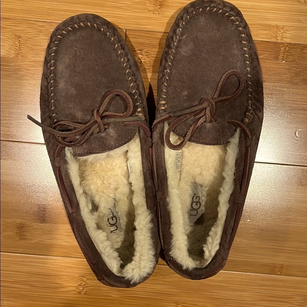 UGG Women’s Brown Suede Moccasin Slippers